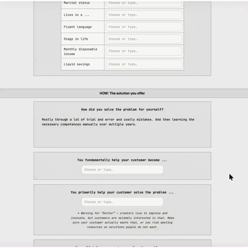 Animated worksheet preview